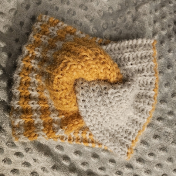 BABY ALPACA WOOL & MERINO, Handknit knot headband handmade by me - Picture 1 of 2